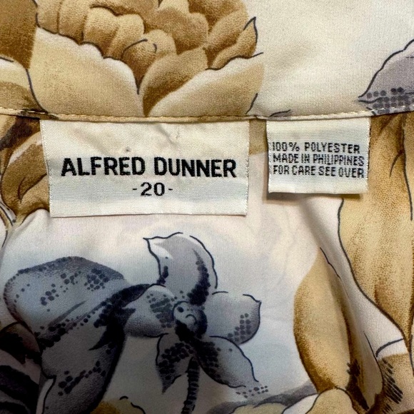 Alfred Dunner Floral Button-Up Blouse | Size 20 | - Picture 6 of 7